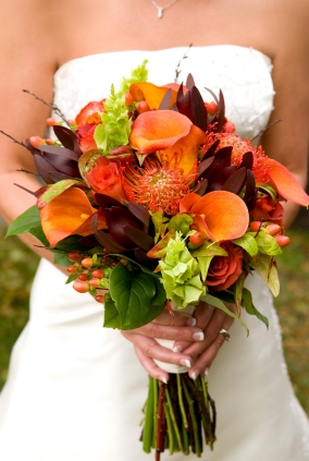 Fall Flower Wedding Bouquet Fall Wedding Flowers Aster Chrysanthemum