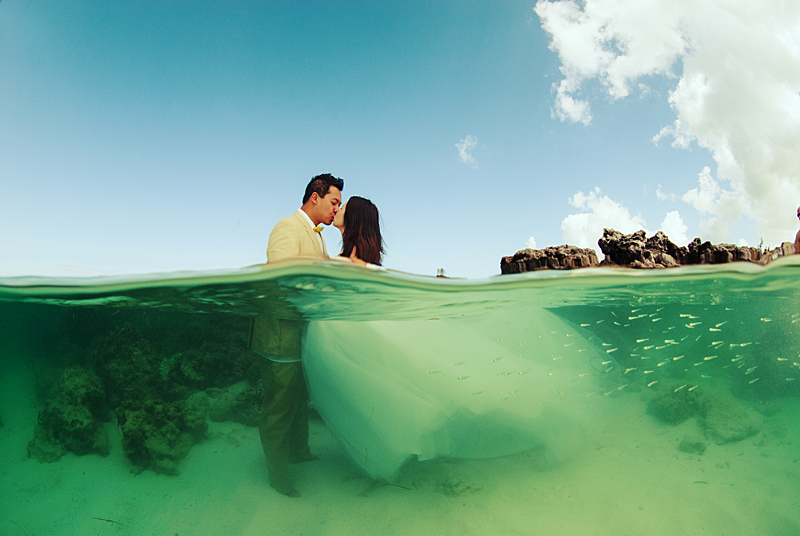 Gorgeous Underwater Wedding Photos in Turks amp; Caicos  Newlywed Blog