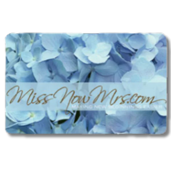 Gift Card : Print at Home Name Change Package