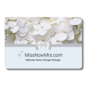 Gift Card : Ultimate Printed Name Change Package